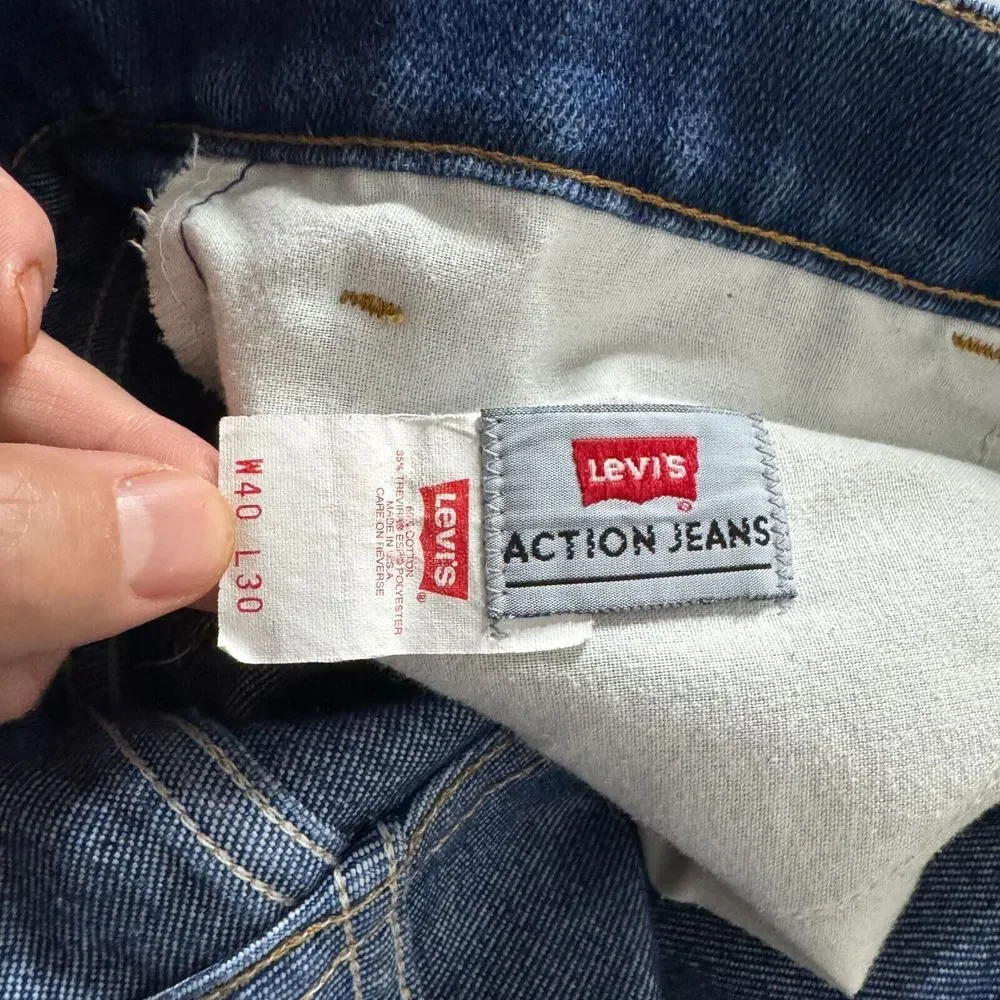 Vtg Levi's Orange Tab Jeans Mens USA 40 x 30 (Actual: 36‎ x 28) Blue